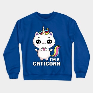 Kawaii I'm a Caticorn Unicorn Cat Kittycorn Crewneck Sweatshirt